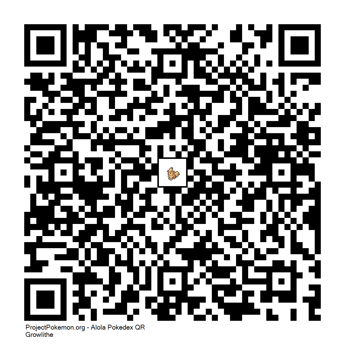 Cdigo QR de Growlithe